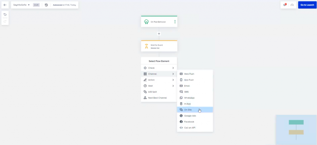Journey builder da Insider One