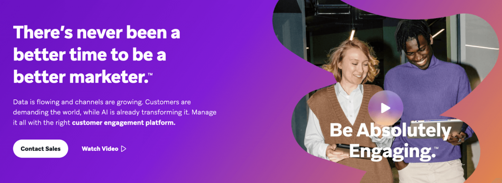 Braze homepage
