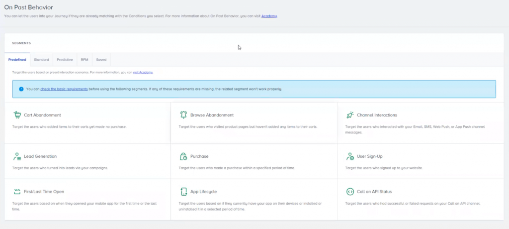 Predefined audiences of Insider One